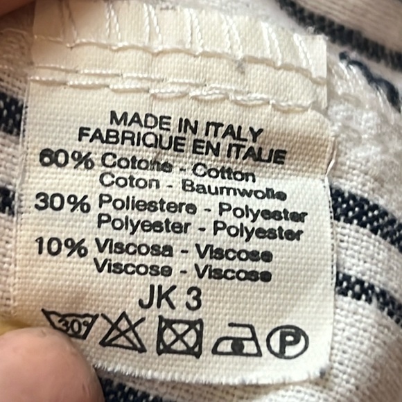 4🛒 $20‼️ Brandy Melville pants Size XS/Small Tiden Pants Stripe blue White - Picture 9 of 15